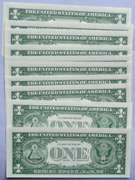 10 Consecutive CH CU 1957 B $1 Silver Certificates.