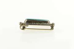 Sterling Silver Turquoise Ornate Native American Navajo Pin/Brooch