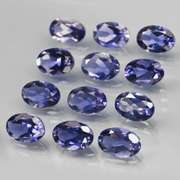Gorgeous 4.58ct high luster blue violet Iolite set