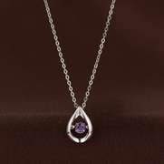 Pear shape with Genuine Amy Dancing Stone Pendant