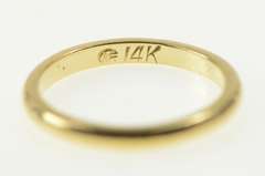 14K Yellow Gold 2.0mm Classic Rounded Simple Wedding Band Ring