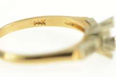 14K Yellow Gold 4.9mm Vintage NOS 1950's Engagement Setting Ring