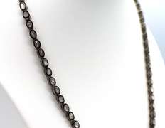 Gorgeous Mine Cut Diamond Necklace