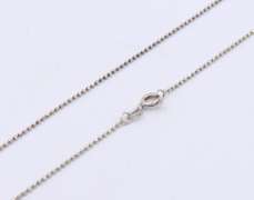 Vintage Sterling Silver Bead Chain Necklace