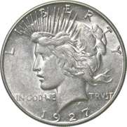 1927-S Peace Silver Dollar