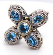 LADIES ELEGANZA RING AND MATCHING EARRINGS.