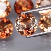 Matched! 6 piece 12.90ct full fire Imperial Topaz set