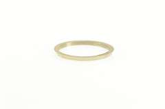 14K White Gold Vintage NOS 1950's Simple Grooved Band Ring