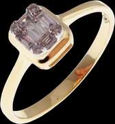 Delicate 18kt Yellow Gold Diamond Ring