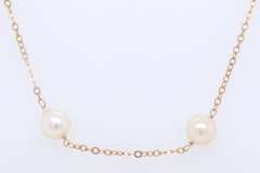 Lavish 14kt YG 7mm Fresh Water Pearl Necklace