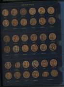 220 Diff. Lincoln Cents 1909 to 1995 in Whitman album