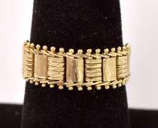 Fancy Flexible Ring in 14K Yellow Gold