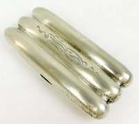 1918 Antique Sterling Silver Cigar Case