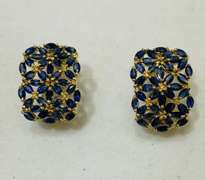 7.0 Carat Emerald Earrings in 14kt Solid Gold
