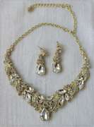 Set Of Fashion Jewelry Neck Lace And Earrings