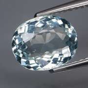 Platinum blue! Unheated! 1.91ct Aquamarine