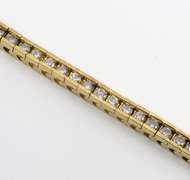Smooth Diamond Box Link Bracelet