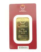 Pure 20 Gram Gold Bar