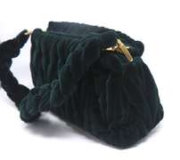 Miu Miu Emerald Green Suede Handbag