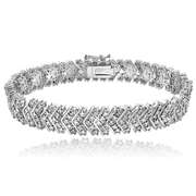 1 Carat Diamond Chevron Bracelet