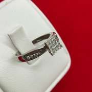 14K WHITE GOLD AND DIAMOND RING