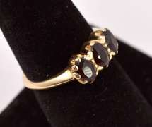 Amazing Garnet Ring in 14K Yellow Gold