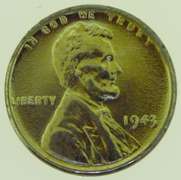 1943 Lincoln Wheat 1 Cent Steel Penny