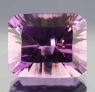 Superb 11.29ct concave emerald cut Bolivian Amethyst