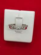 14K WHITE GOLD AND DIAMOND RING