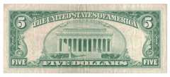 1963 $2 Two Dollar Red Seal Lincoln Bank Note US Bill