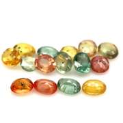 Heated only! 6.70ct fancy color Sapphire set