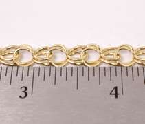 Lavish Doubled Link Bracelet in 14K Yellow Gold