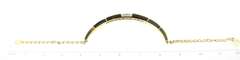 Dark Intimidating Cabochon Natural Tiger's Eye 18k Gold Diamond Mariner Chain Necklace