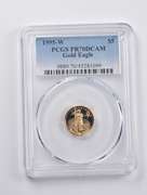 PR70 DCAM 1995-W $5 American Gold Eagle 1/10 Oz. .999 Fine Gold PCGS