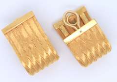 LADIES 22 KT YELLOW GOLD CLIP ON EARRINGS
