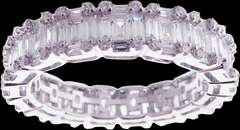 Shimmering 18k White Gold Diamond Anniversary Band