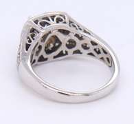 LADIES 14K WHITE GOLD DIAMOND ENGAGEMENT RING