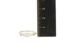 14K White Gold Vintage NOS 1950's Wedding Band Setting Ring