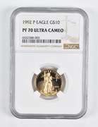 PF70 UCAM 1992-P $10 American Gold Eagle 1/4 Oz. .999 Fine Gold NGC