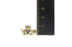 9K Yellow Gold Irish Claddagh Traditional Celtic Loyalty Ring