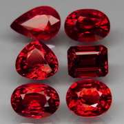 Mixed cut 6.49ct premium cherry red Pyrope garnet