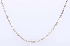Vintage Sterling Silver Cable Chain Necklace