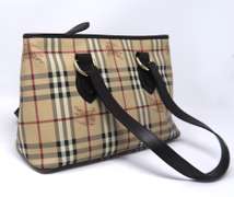 Burberry Haymarket Check Coated Canvas Regent Tote