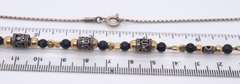 Vintage Sterling Silver Beads Necklace