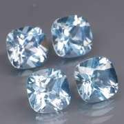 Stunning 10.69ct vivid blue cushion cut Topaz set