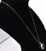 Pink CZ Necklace