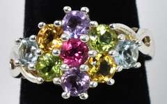 Colorful CZ Ring