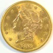 Fresh Choice BU 1898-S US $20 Liberty Gold Piece. Nice