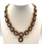Lavish Mine Cut Diamond Necklace