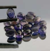 Collectors 15.17ct very best blue violet hue Iolite cabochon set